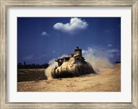 Framed M3 Lee Tank, Training Exercises, Fort Knox, Kentucky