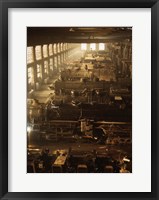Framed North Western Railway Locomotive Shops, Chicago, Illinois
