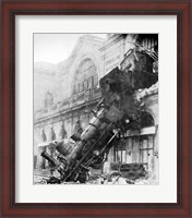 Framed Train Wreck at Montparnasse 1895