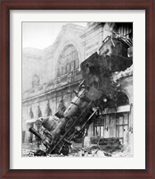 Framed Train Wreck at Montparnasse 1895