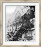 Framed Train Wreck at Montparnasse 1895