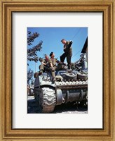 Framed Crew of a Sherman Tank