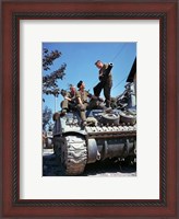 Framed Crew of a Sherman Tank