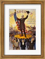 Framed William McKinley Campaign Poster