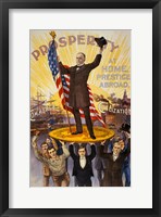 Framed William McKinley Campaign Poster