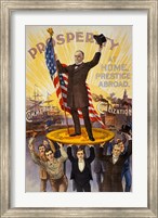 Framed William McKinley Campaign Poster