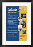 Framed OSHA Job Safety and Health Version 2012