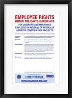 Framed Employee Rights Under the Davis-Bacon Act