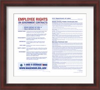 Framed Employee Rights on Government Contracts 2012