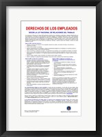 Employee Rights Spanish Version Framed Print