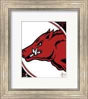 Framed University of Arkansas Razorbacks Team Logo