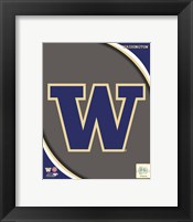 Framed University of Washington Huskies Team Logo
