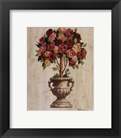 Framed Pink and Red Rose Topiary