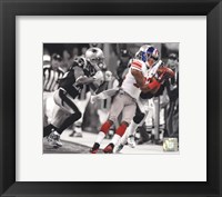 Framed Mario Manningham Catch Spotlight Super Bowl XLVI