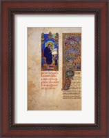 Framed St Jerome with the Decorated Initial to His Prologue