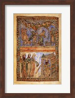 Framed Annunciation to the Shepherds and the Magi before Herod