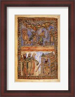 Framed Annunciation to the Shepherds and the Magi before Herod