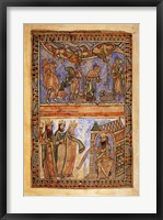Framed Annunciation to the Shepherds and the Magi before Herod
