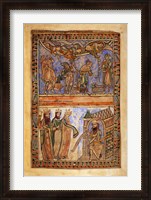 Framed Annunciation to the Shepherds and the Magi before Herod