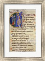 Framed Initial C from 105th Psalm In Albani Psalter