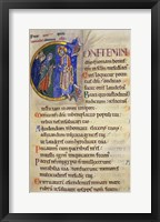 Framed Initial C from 105th Psalm In Albani Psalter