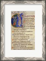 Framed Initial C from 105th Psalm In Albani Psalter