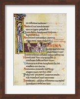 Framed Initial L from Psalm 118, verse 109th In Albani Psalter