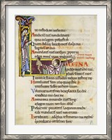 Framed Initial L from Psalm 118, verse 109th In Albani Psalter