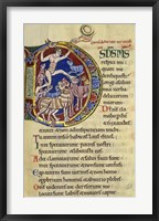 Framed Psalm 136, Initial D In Albani Psalter