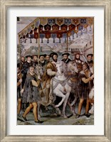 Framed Solemn Entrance of Emperor Charles V, Francis I of France