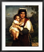 Framed Young Roman Woman with Child