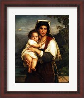 Framed Young Roman Woman with Child