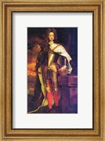 Framed Portrait of the young Holy Roman Emperor Charles VI