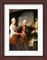 Framed Portrait of Emperor Joseph II and his younger brother Grand Duke Leopold of Tuscany