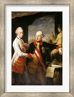 Framed Portrait of Emperor Joseph II and his younger brother Grand Duke Leopold of Tuscany