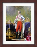 Framed Emperor Franz, a Portrait of King of Hungary