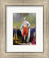 Framed Emperor Franz, a Portrait of King of Hungary