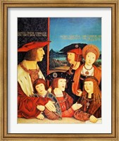 Framed Portrait of Emperor Maximilian and his family