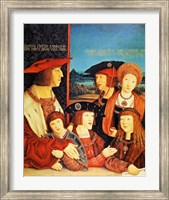 Framed Portrait of Emperor Maximilian and his family