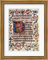 Framed Textura Alphabet and Lord's Prayer in Latin