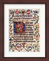 Framed Textura Alphabet and Lord's Prayer in Latin