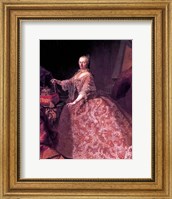 Framed Maria Theresia of Austria at the Age of 35