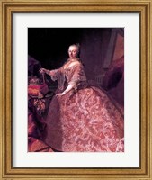 Framed Maria Theresia of Austria at the Age of 35