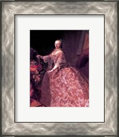 Framed Maria Theresia of Austria at the Age of 35