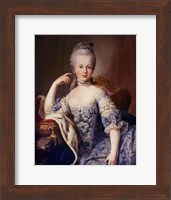 Framed Portrait of Marie Antoinette