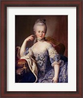 Framed Portrait of Marie Antoinette