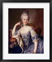 Framed Portrait of Marie Antoinette