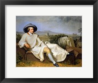Framed Goethe in the Roman Campagna