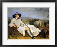 Framed Goethe in the Roman Campagna