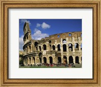 Framed Low angle view of a coliseum, Colosseum, Rome, Italy